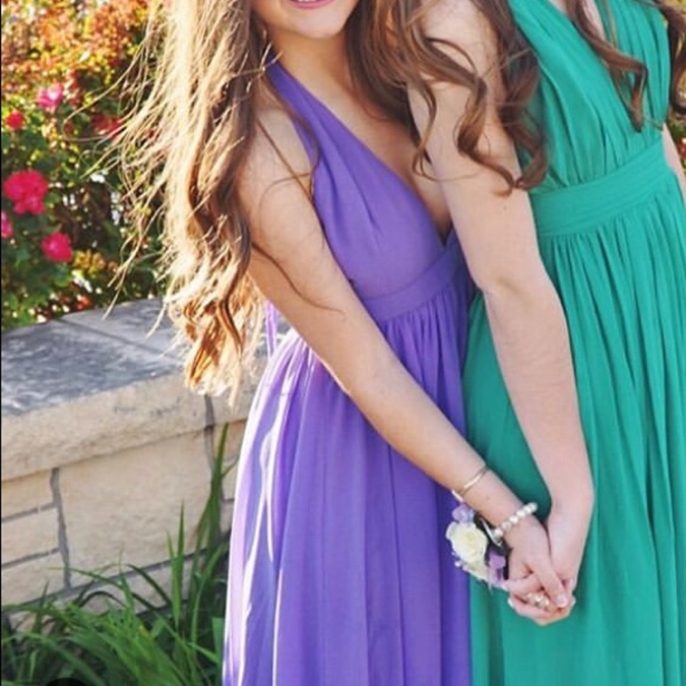 Purple halter maxi dress - Picture 2 of 2